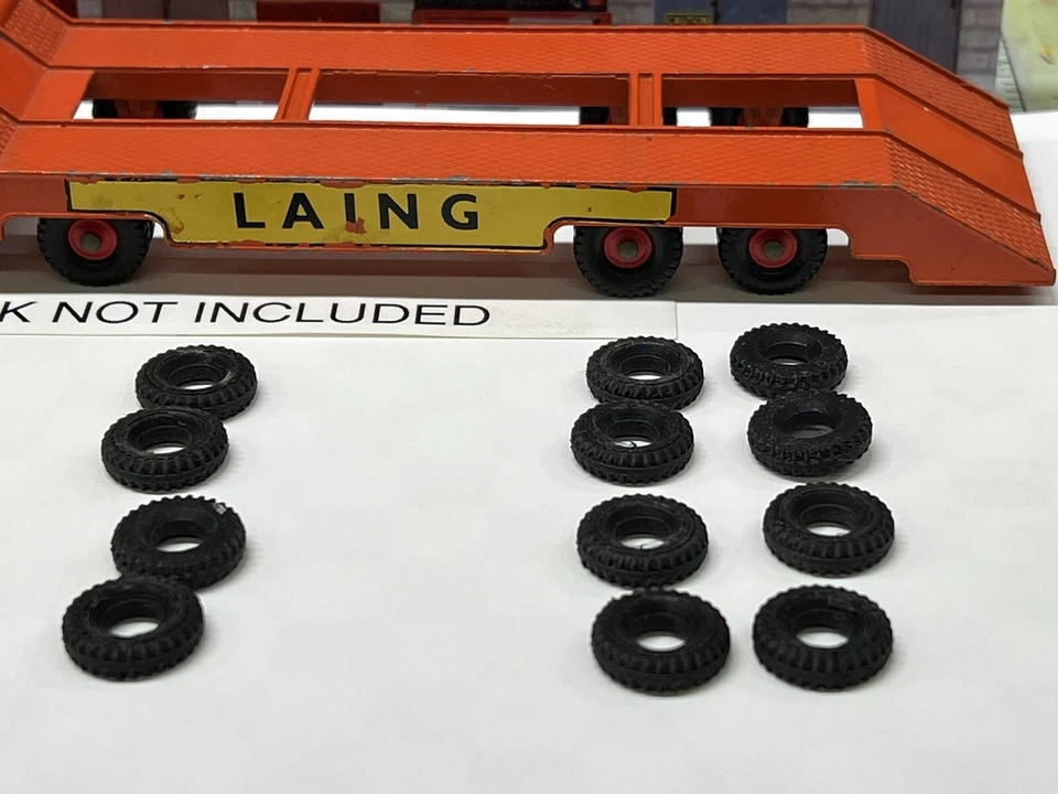 Matchbox Serie King Size Nº 8 Scammell 6x6 Tractor Laing (SOLO NEUMÁTICOS) Foto 3 de 4