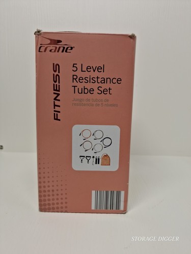 Crane Five Level Resistant Tube Set For Fitness 5 Colors Open Box - Picture 4 of 8