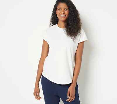 Form & Line by Universal Standard Knit Short Sleeve Tee White XL