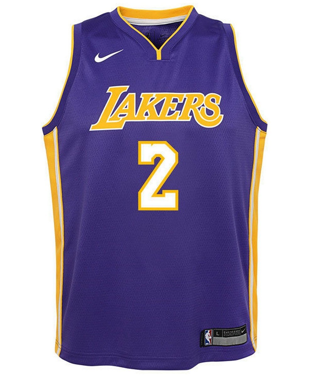 Nike Lonzo 2 Ball Los Angeles Lakers Boys Jersey XL 18-20 Brand