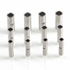 100PCS 10-22AWG Wire Ferrule Crimp Terminals Non-Insulated Butt Connectors Kit