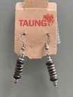 NWT 2 African Handmade Maasai Tribal Dangle Earrings Bohemian Black White Bone — photo 8