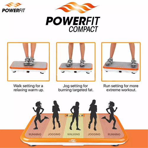 POWERFIT Vibration Home Gym Full Body Workout Exercise Fitness Machine Bands NEW - Picture 7 of 12
