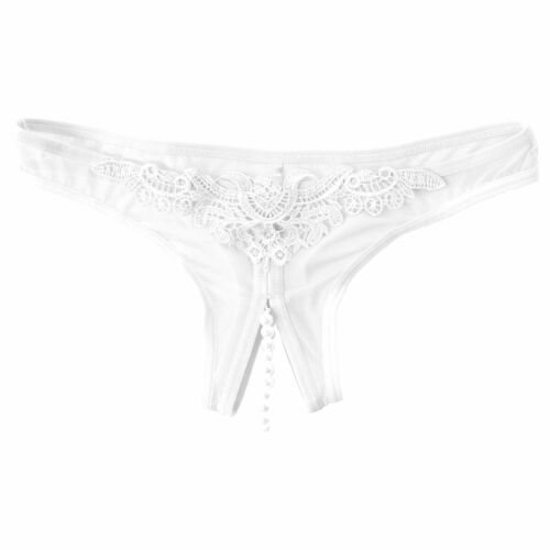 Frauen Mesh durchsichtig G-String Tanga offener Schritt Slips Unterwäsche Sexy - Bild 3 von 50