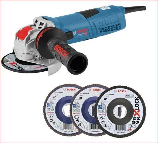 Bosch  gwx 13-125 s kit smerigliatrice angolare 3165140976756