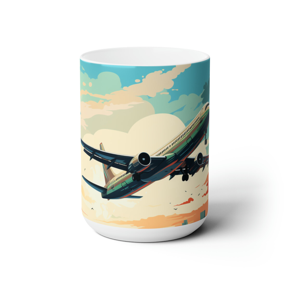 Airplane Taking Off Ceramic Mug 15oz eBay