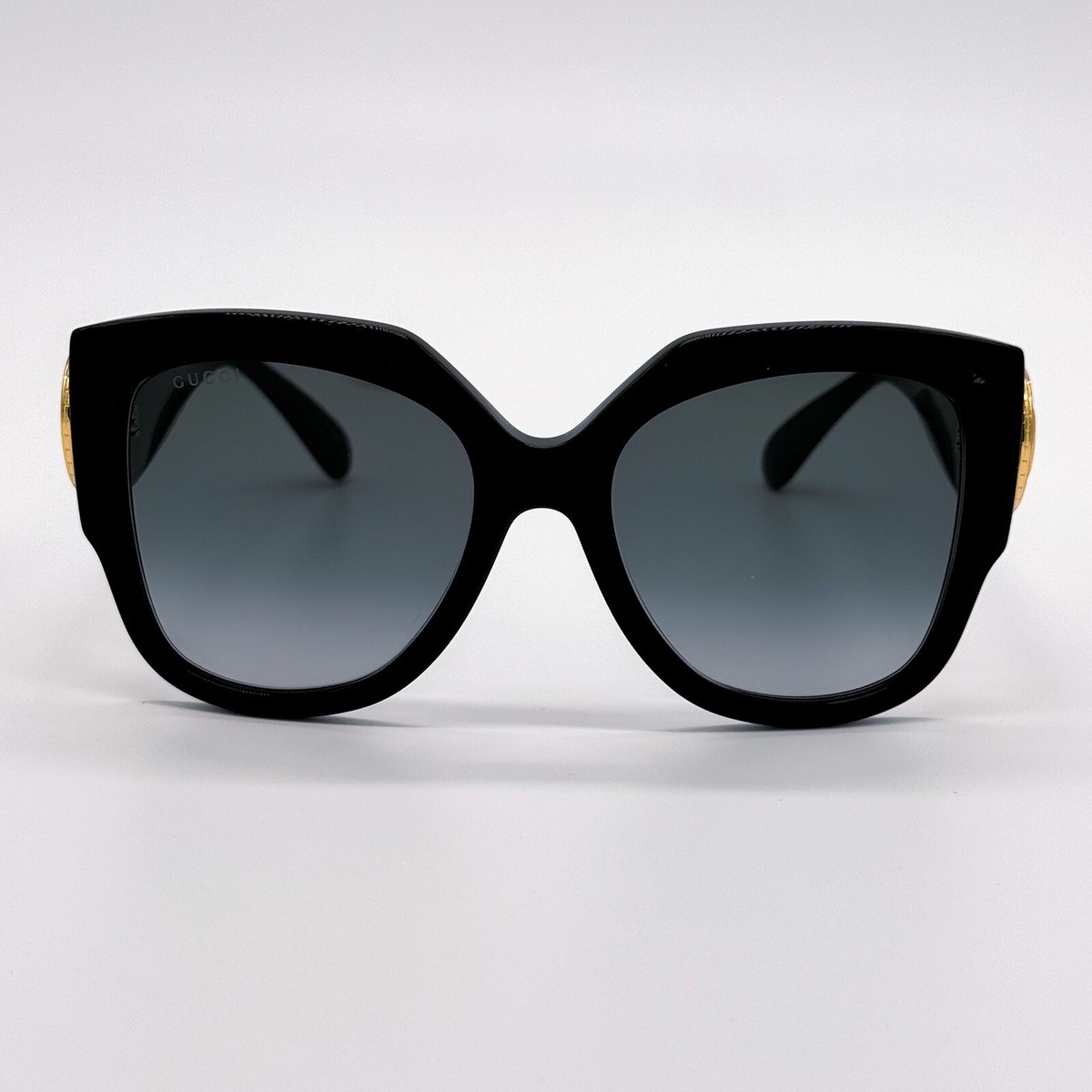 NEW GUCCI GG1407S 001 BLACK GREY WOMEN OVERSIZED SUNGLASSES  display picture 3