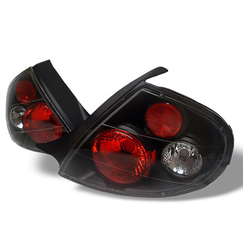 Fit Dodge 00-02 Neon Black Euro Style Rear Tail Lights Brake Lamp Set - Zdjęcie 1 z 1