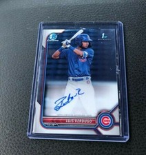 2022 Bowman Chrome Luis Verdugo 1st Bowman Auto 