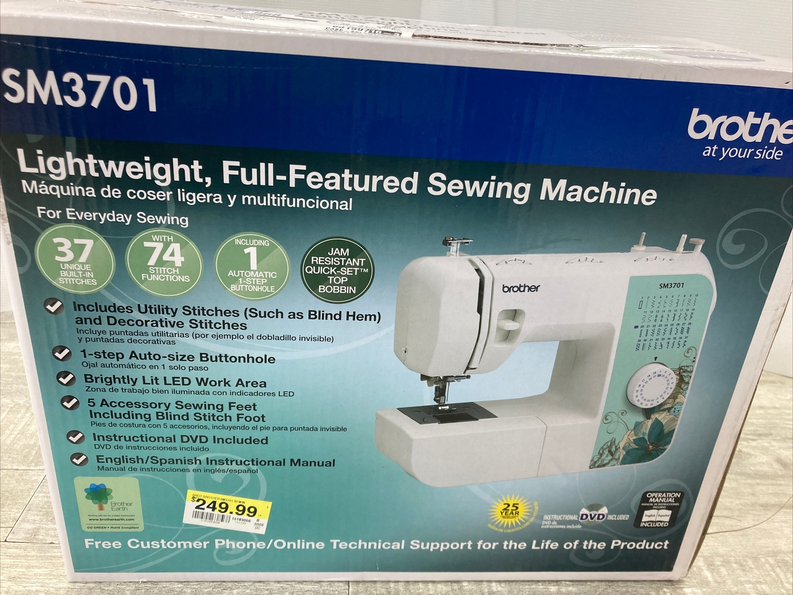 Brother 37Stitch Sewing Machine SM3701 New 12502638568 eBay