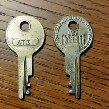 Excelsior AT31,  AT 31  Luggage Trunk Factory Fitted (1) Key.