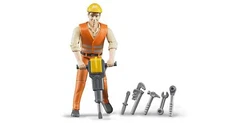 Bruder 60020 Construction Worker with Jackhammer and Tools