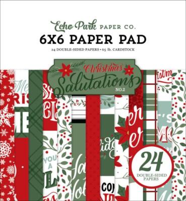 Echo Park - Paper Pad 6x6'' - ''Christmas Salutations No. 2'' - Paper Pack