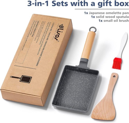 Tamagoyaki Pan Square Japanese Omelette Pan,Non-Stick Egg Roll Pan,Rectangle Fry - Picture 22 of 26