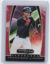 2019 Panini Chronicles #16 Francisco Lindor Titan Ruby Wave #/199