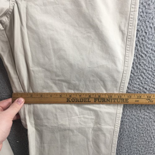 Columbia Chino Pants Womens 12 Beige Mid Rise Zip Fly Button Pull On Casual - Picture 9 of 16