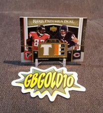 Alge Crumpler Greg Olsen 2007 UD Premier RARE PATCHES DUAL Jersey Relics RC #/25