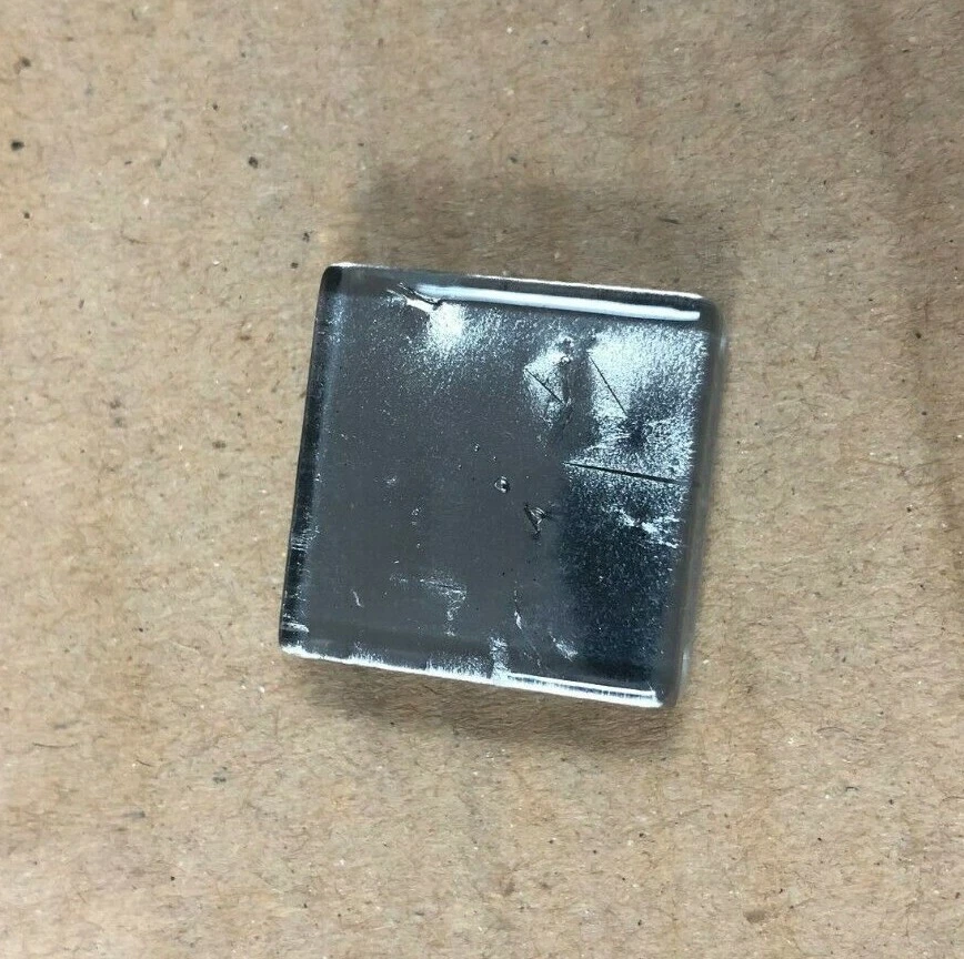 1x1瓷砖意大利金属玻璃裂纹背溅口音白金色24件 — 第 2/4 张图片