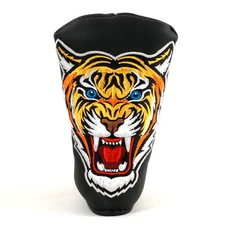 Tiger Putter Headcover for Callaway Odyssey Midsize Versa, Metal-X, White Hot