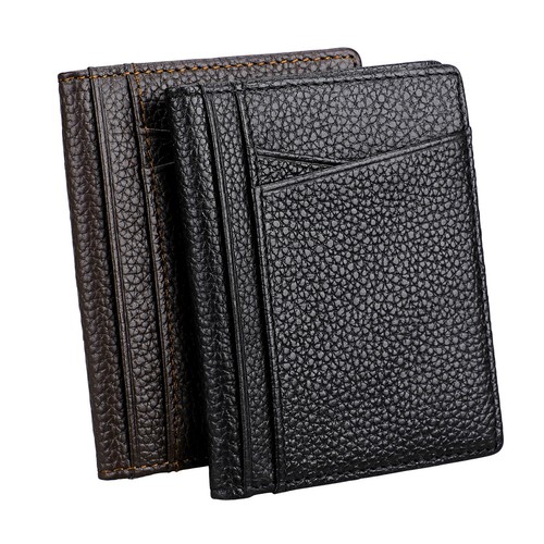 Mens Slim Leather Wallets Clutch Bifold Pocket Driver's License Card Holder Gift - Picture 7 of 14