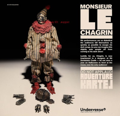 その他 threea Adventure Kartel MONSIEUR CHAGRIN Underverse Adventure Kartel Monsieur Le Chagrin 1/6 Action Figure