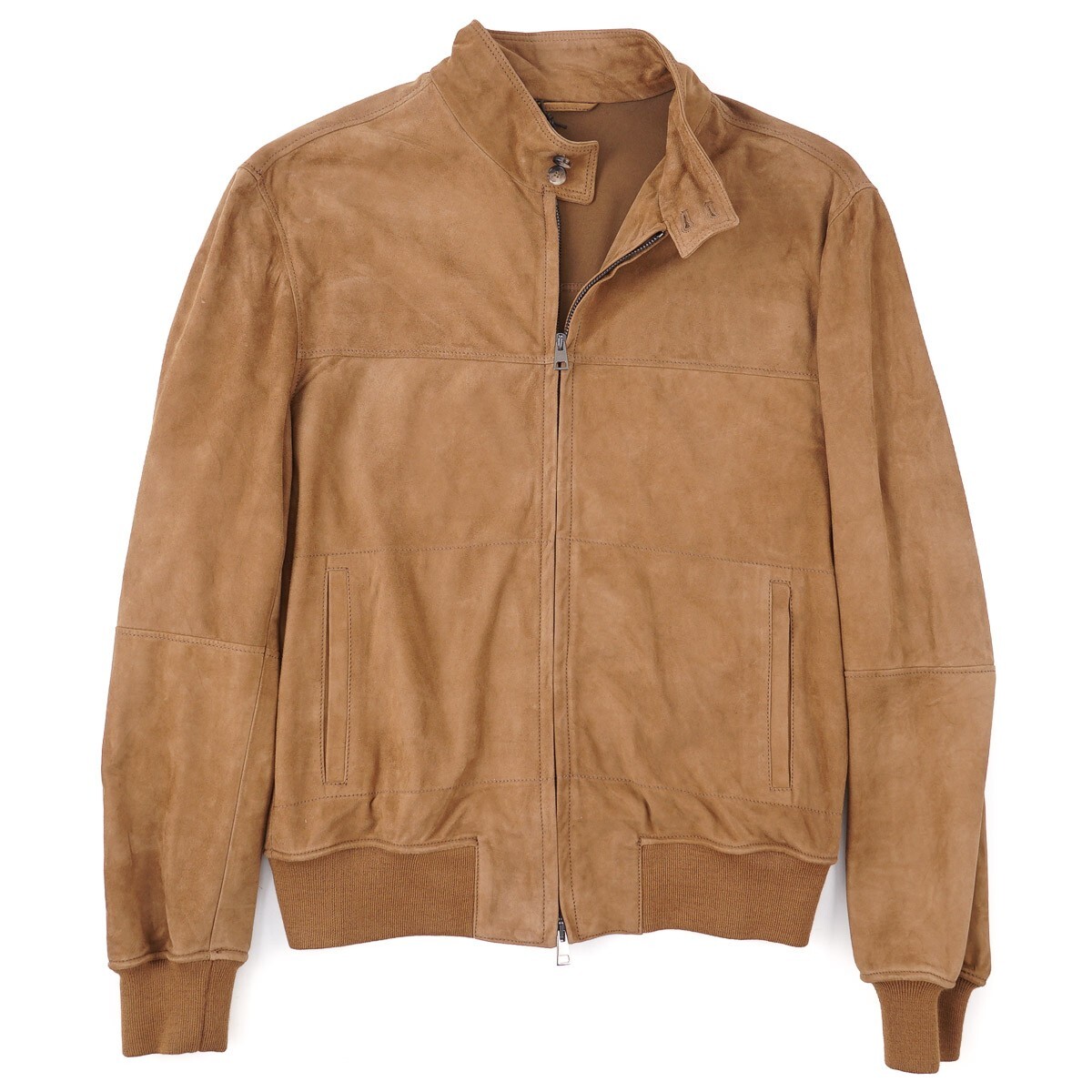 Rifugio Napoli Unlined Soft Nappa Suede Leather Bomber Jacket M