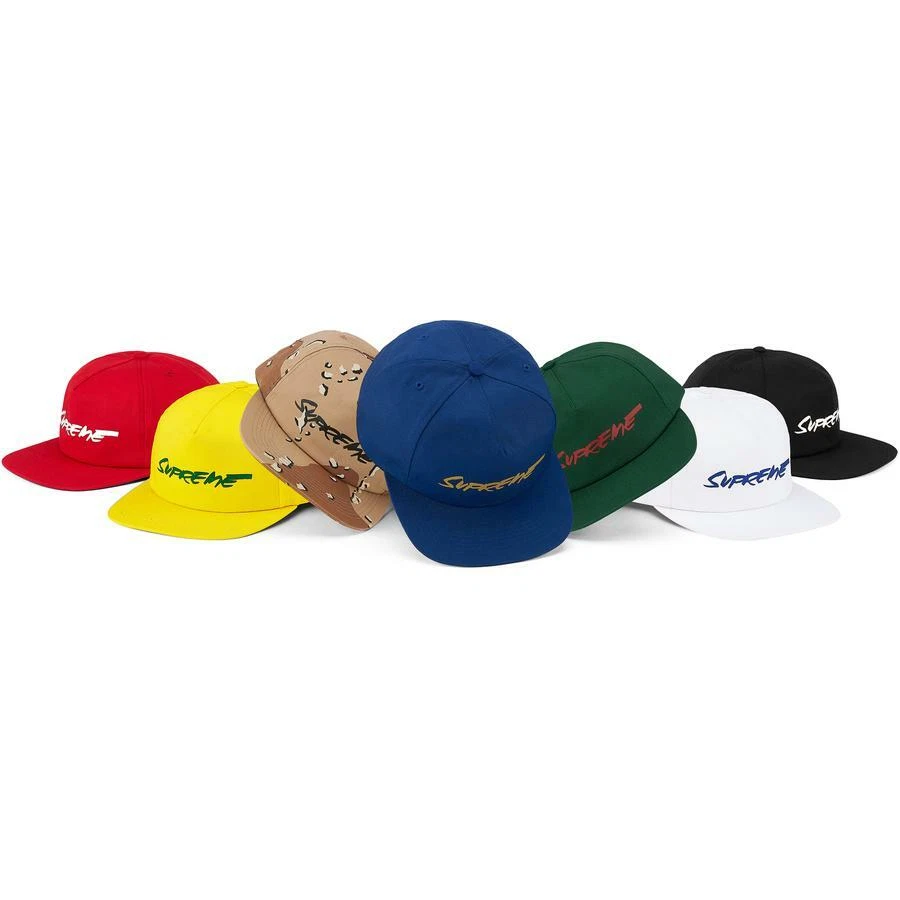 Capuchon blanc 5 panneaux logo Supreme Futura OS S/S 20