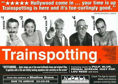 TRAINSPOTTING Movie POSTER 11x17 F Ewan McGregor Ewen Bremner