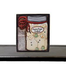 HP Sugar Cookies Jar, Winter Decorations, Shelf Sitter, ByBrendasHand