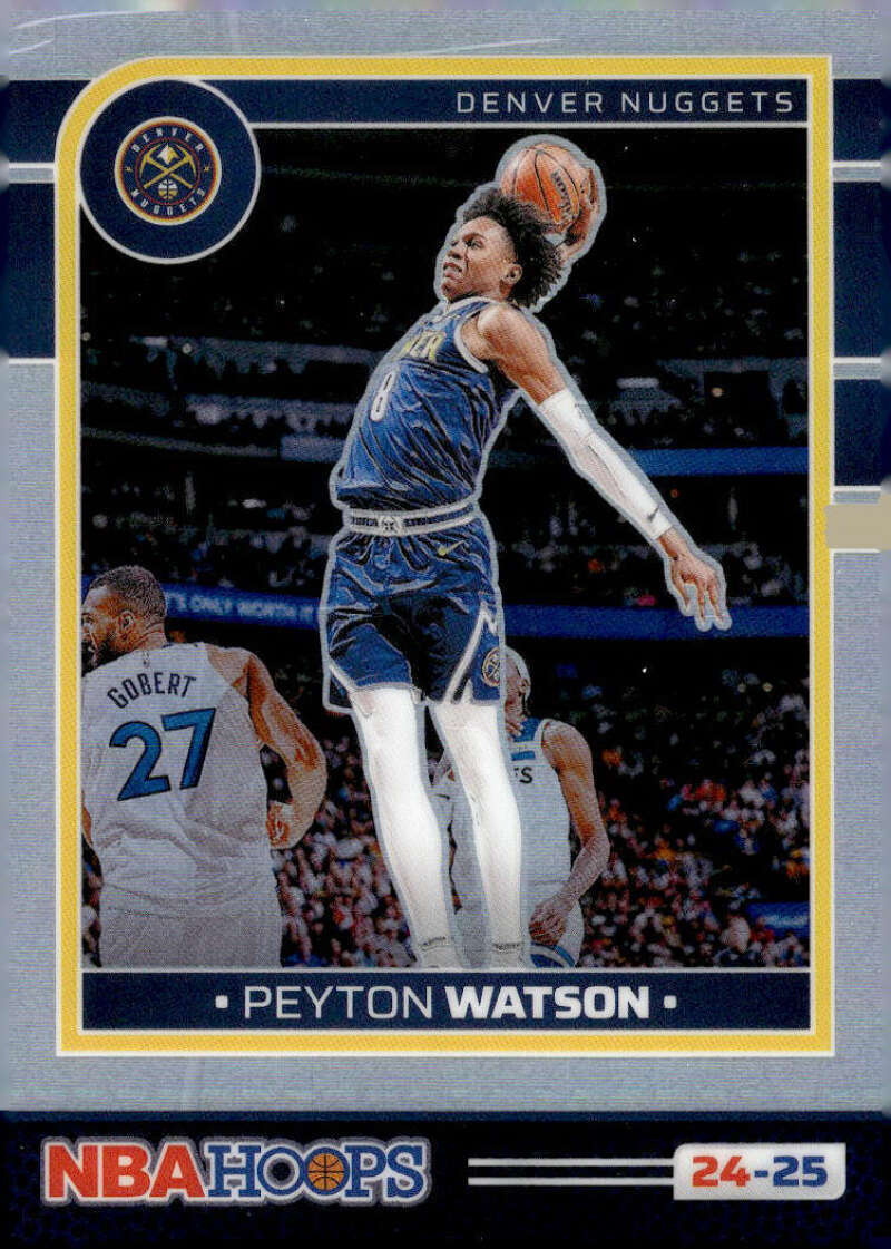 PEYTON WATSON 2024-25 Panini Hoops Premium Silver Holo #73 NBA Nuggets ID:126626