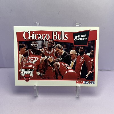 1991-92 Hoops Chicago Bulls NBA Champions #277 HOF EX 