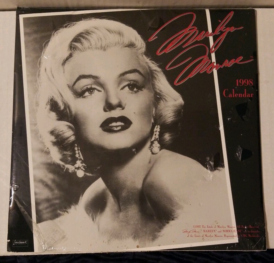 1998 Marilyn Monroe Black & White Calendar From Landmark