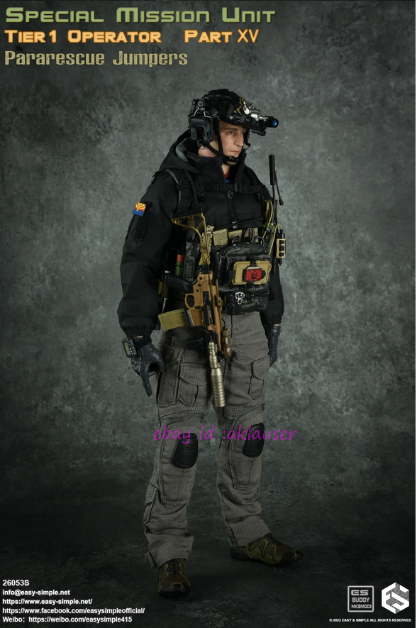 Easy&Simple 26053S 1/6 Smu Tier1 Operator Part Xv Pararescue