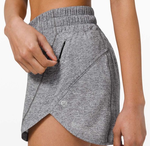 High rise lululemon track that short size 4