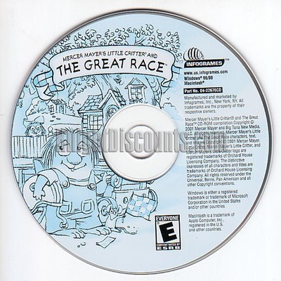 MERCER MAYER'S the GREAT RACE Children's Story Kids CD Game Windows PC & Mac NEW