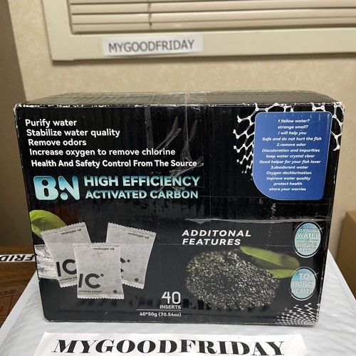 BN High Efficiency Activated Carbon Inserts box of 40 Aquarium - Picture 3 of 7