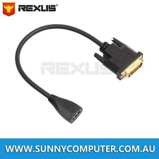 HDMI Female to DVI-D Male Converter PC TV HD HDTV Display Adapter Cord Premium