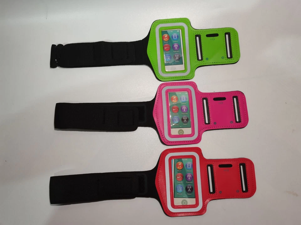 NEW For IPOD NANO 7 GYM SPORTS WORKOUT ARMBAND WRIST BAND STRAP CASE -ALL COLOR - Image 2 of 4