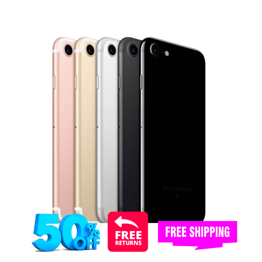 Apple iPhone 7 -32GB 128GB- CDMA Unlocked Att TMobile iOS LTE Rose Gold/Red 4G