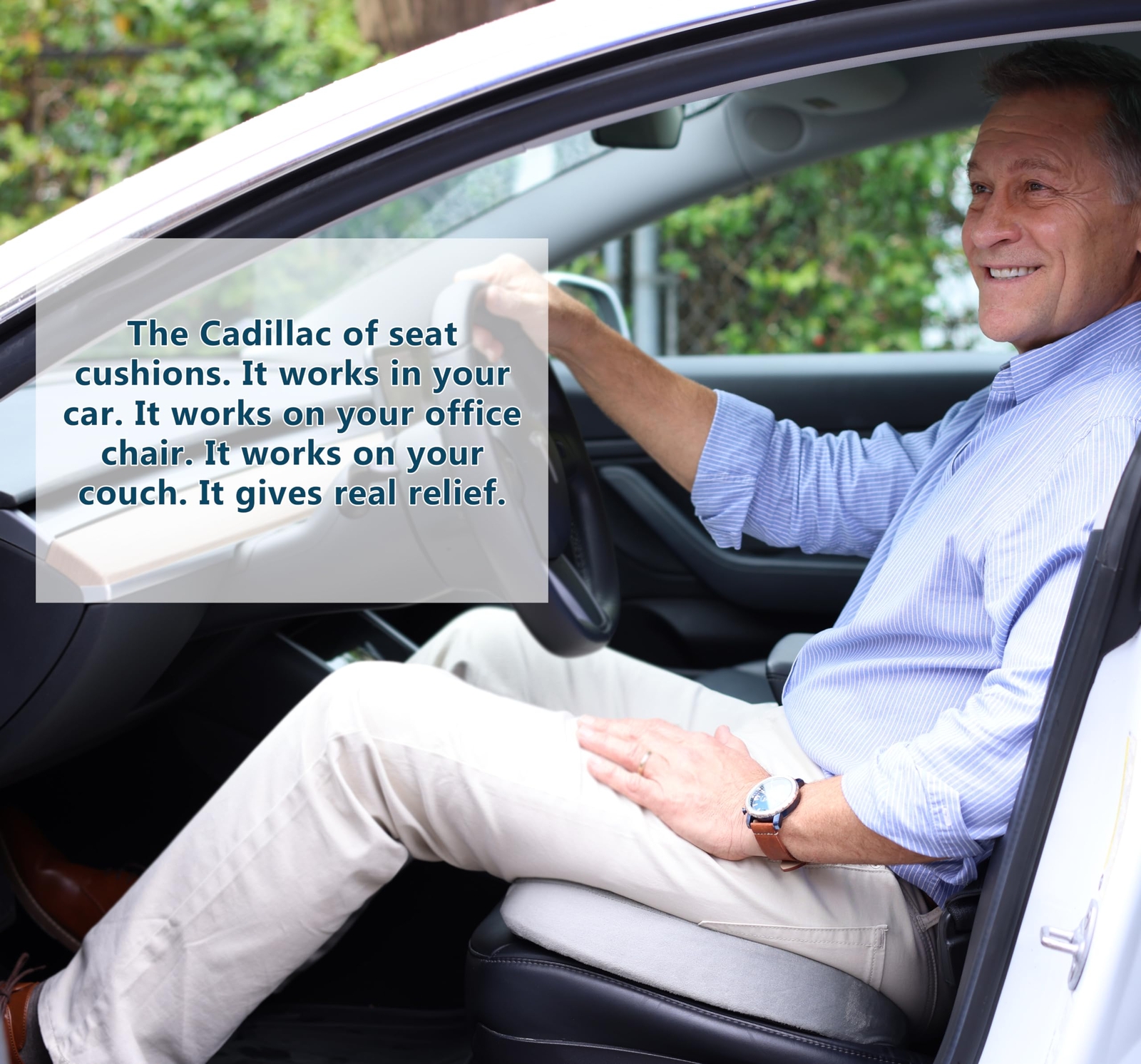 ComfiLife Gel Enhanced Seat Cushion Office Chair Cushion NonSlip