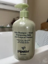 PIPETTE Baby Shampoo + Wash Fragrance Free 11.8 Fl Oz NEW SEALED