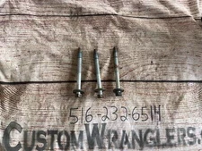 Jeep Wrangler TJ Set of (3) Power Steering Gear Box Mount Bolts Oem 1997 -2002