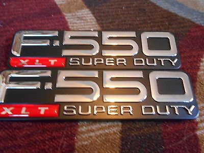 1999 2000 2001 2002 2003 2004 FORD F-250 SUPER DUTY XL FENDER EMBLEMS PAIR NEW