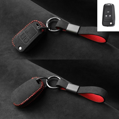 Full Suede Covered Key Fob Remote Protector Holder Cover Case For Holden A - Picture 3 of 9