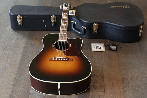 2016 Gibson Hummingbird Pro Acoustic/ Electric Guitar Vintage Sunburst + OHSC