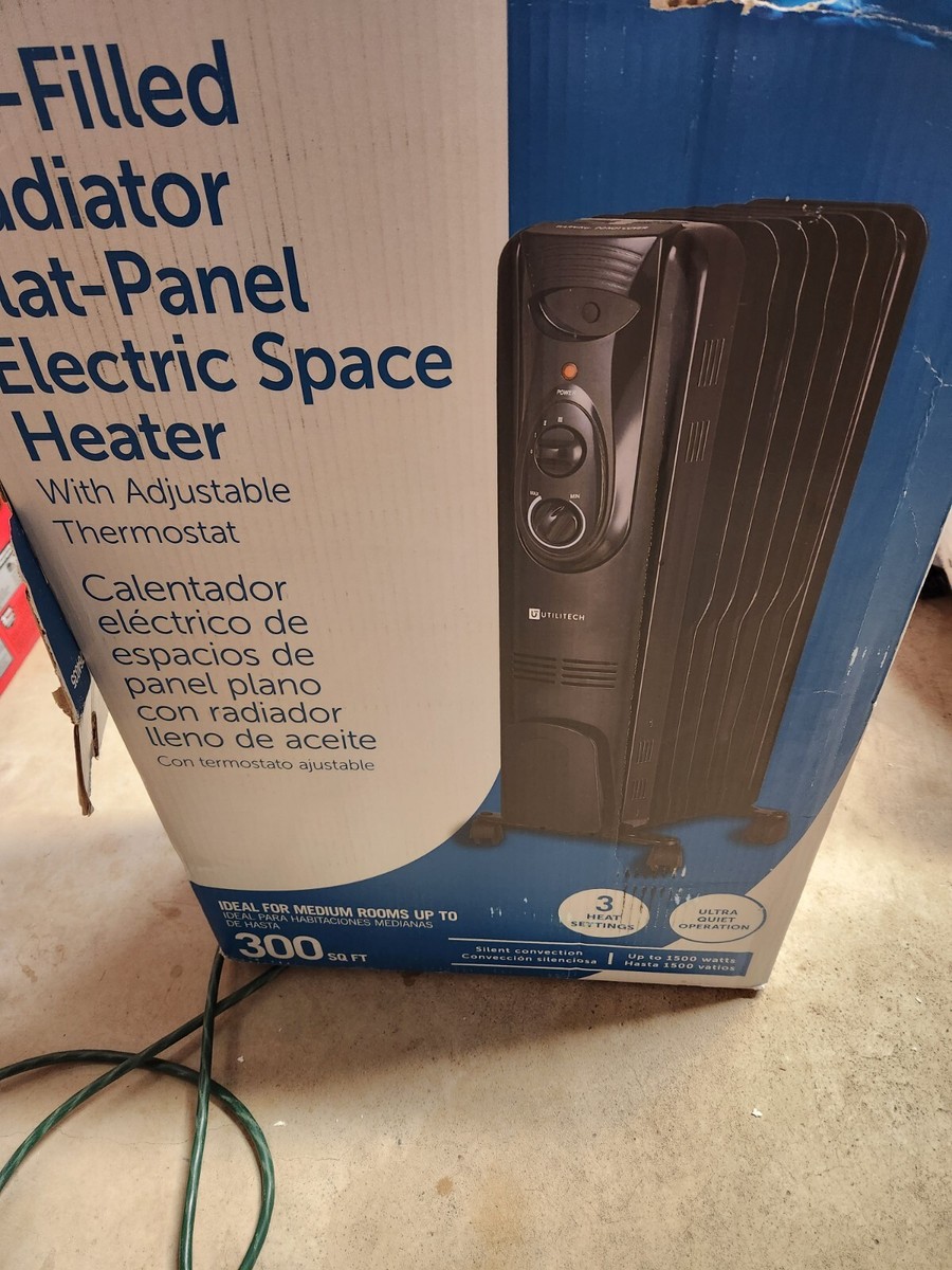 Utilitech 1500-Watt Convection Flat Panel Indoor Electric Space Heater |  eBay