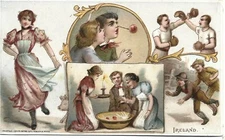 MULTI VIEW,ARBUCKLE BROS. COFFEE SPORTS CARD #4-IRELAND & BOXERS  w/ HISTORY