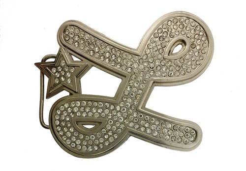 LRG INITIAL LETTER MONOGRAM ALPHABET WESTERN COWGIRL COWBOY RODEO BELT BUCKLE - Picture 10 of 12