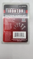 Stainless steel machince screw kit 57 Piece Ironton