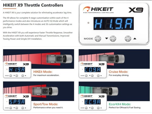 HIKEit X9 For Peugeot Throttle C o n t r o l l e r Pedal Accelerator Electronic - Picture 6 of 11